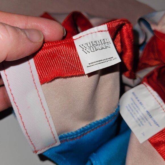 BABW Build A Bear Workshop DC Wonder Woman Dress Attached Cape Outfit Costume - Picture 6 of 7